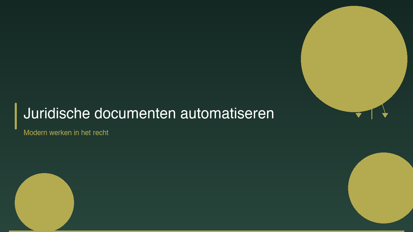 Juridische documenten automatiseren: modern werken in het recht