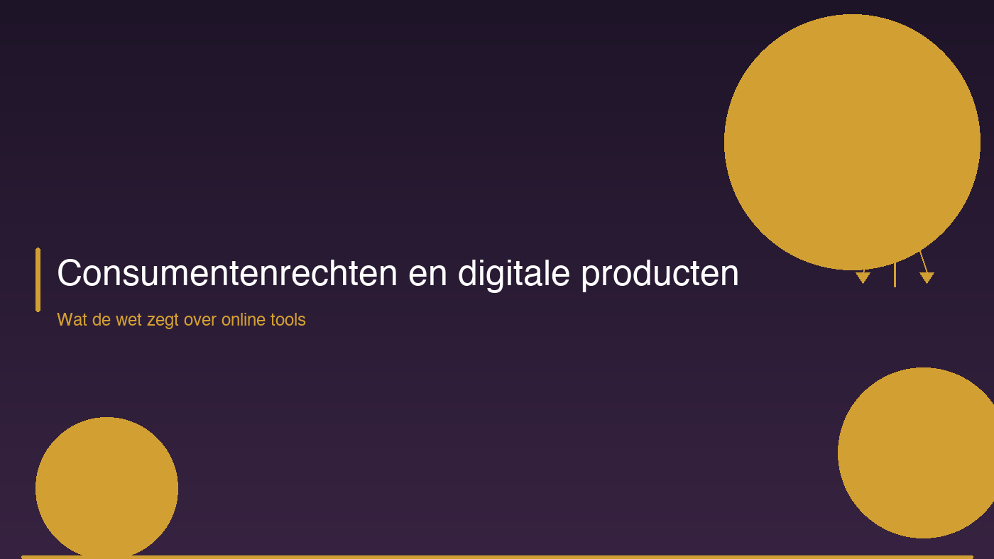 Consumentenrechten en digitale producten: wat de wet zegt