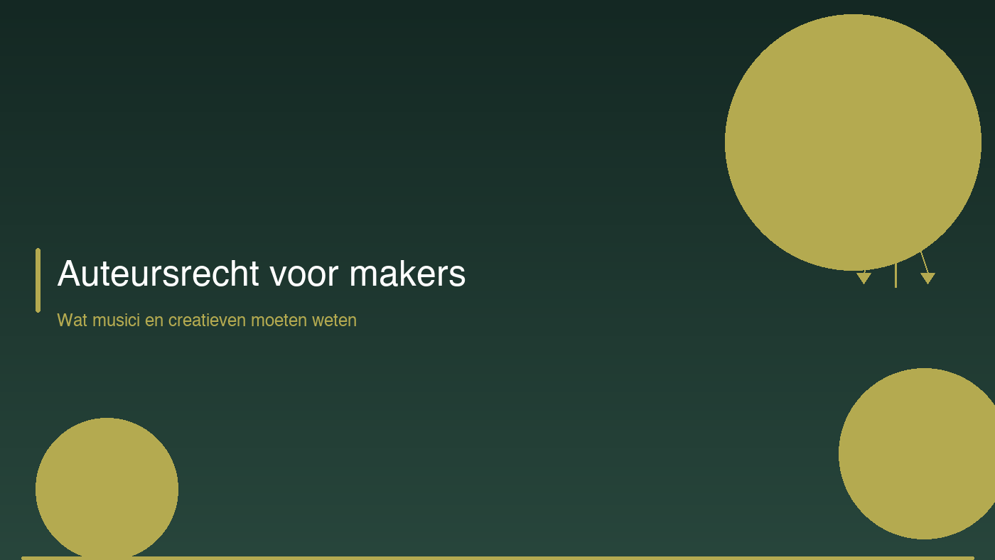 Auteursrecht voor makers: wat musici en creatieven moeten weten