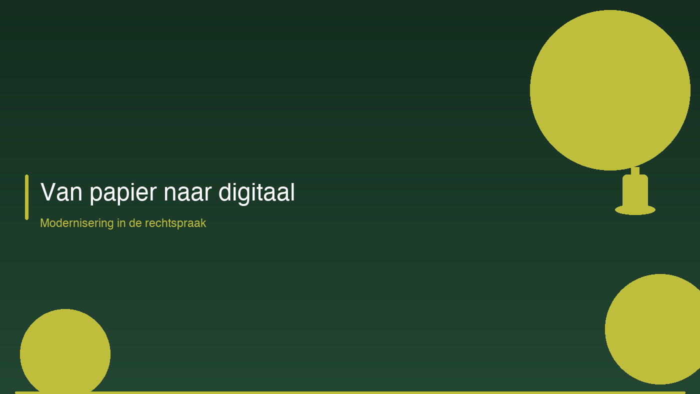 Van papier naar digitaal: modernisering in de rechtspraak