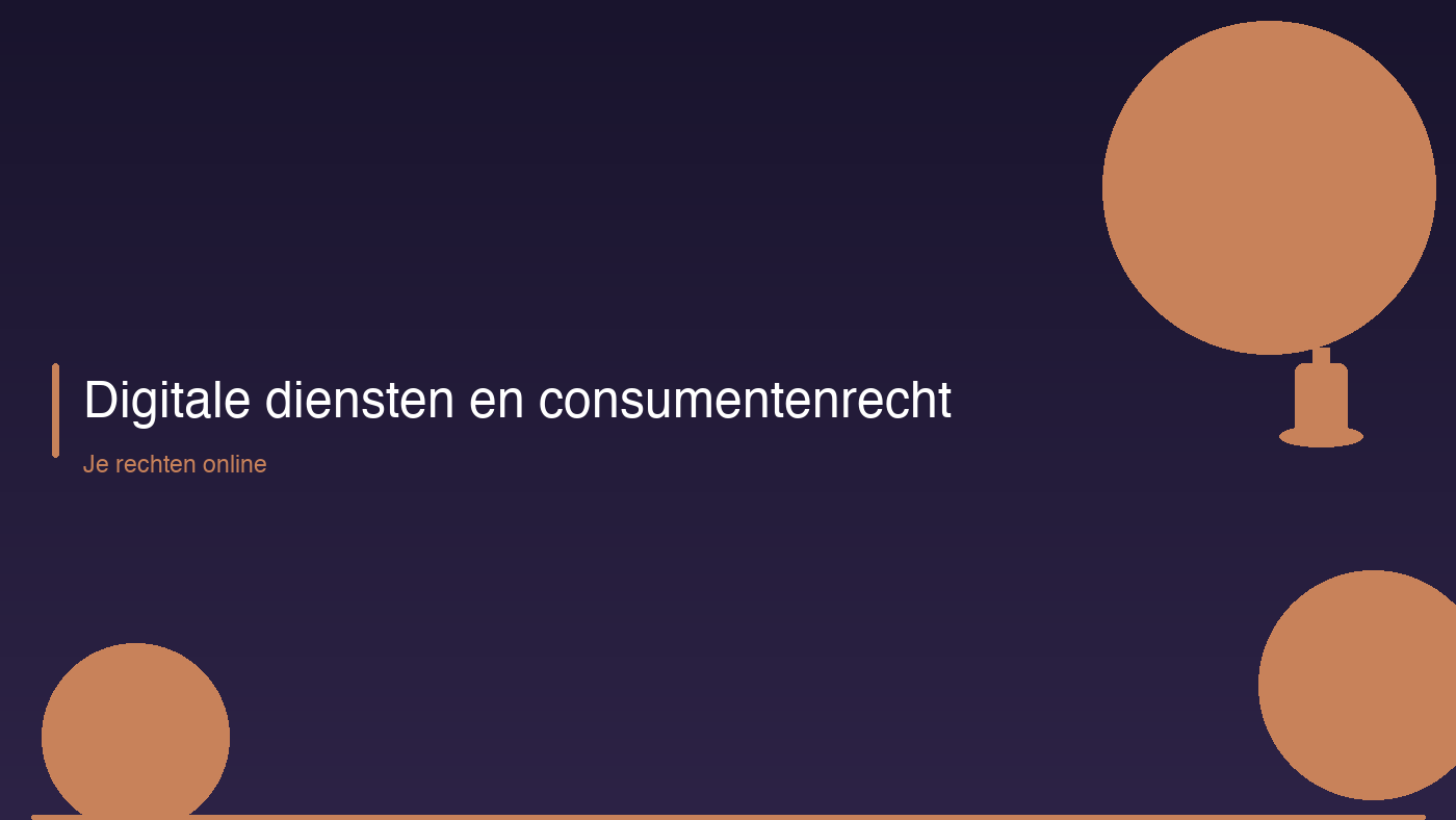Digitale diensten en consumentenbescherming
