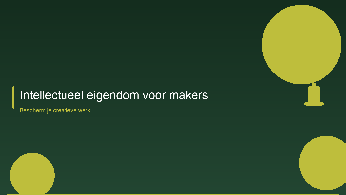 Intellectueel eigendom voor makers: bescherm je werk